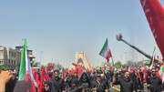 تشییع رهبر شهید ایران/ خبرنگار افتخاری