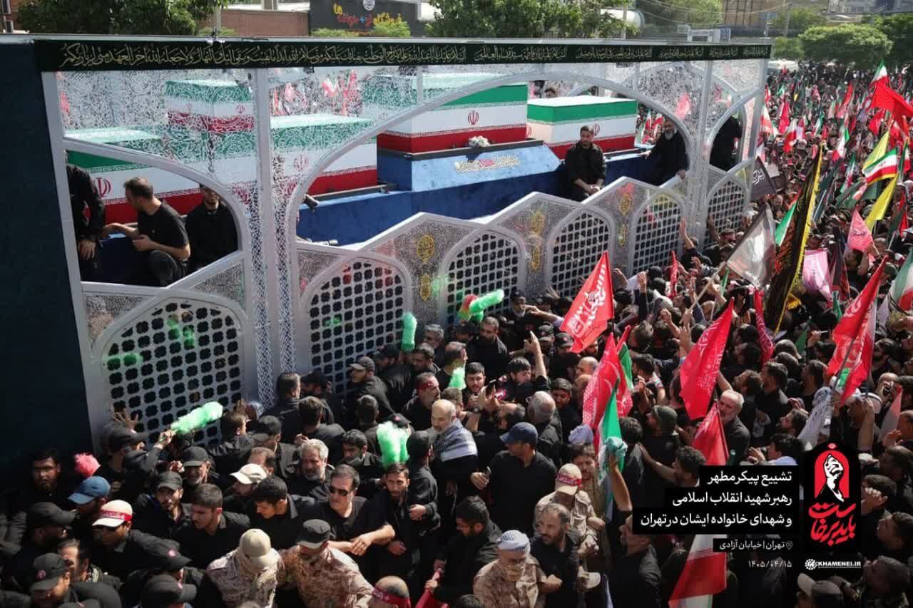 حضور میلیونی مردم در تشییع «رهبر شهید» پاسخ قاطع ملت ایران به دشمنان بود