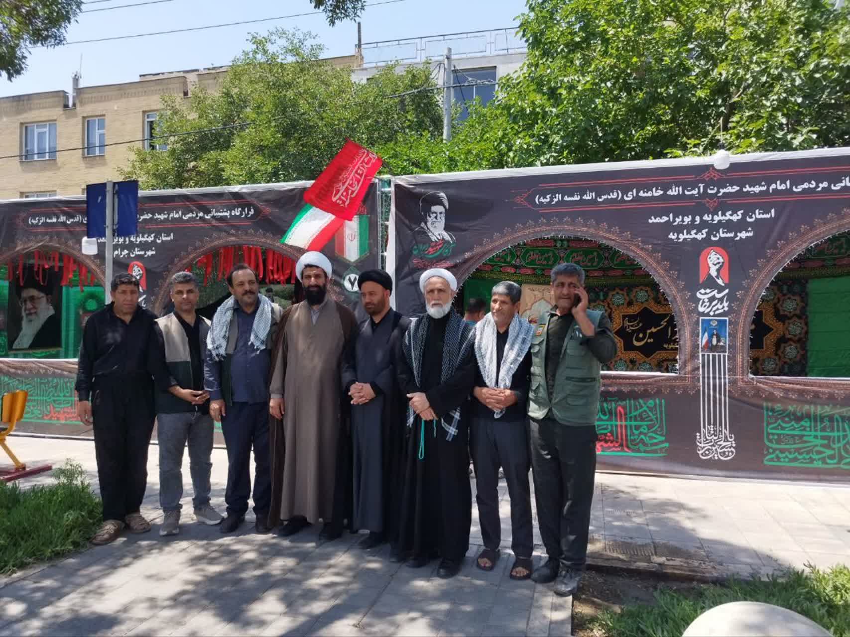 بازدید رئیس شورای هماهنگی تبلیغات اسلامی کهگیلویه و بویراحمد از مواکب خدمت‌رسان استان در مشهد
