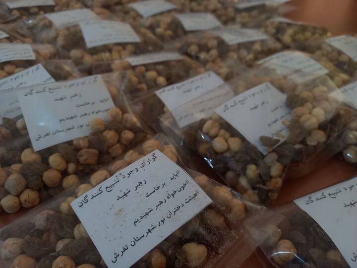 هیأت دخترونه نور مسجد زاغرم تفرش از زائران شهید والامقام پذیرایی کرد