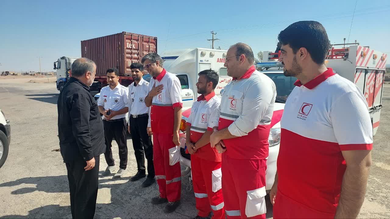 ۳۵۰ نیروی امدادی هلال احمر خراسان جنوبی به مشهد مقدس اعزام شدند