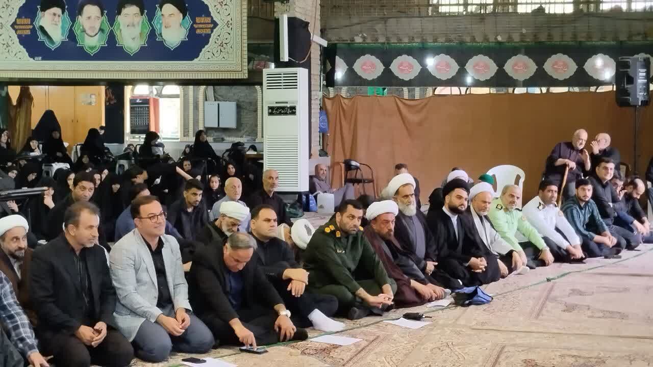 تجلی ارادت به رهبر شهید در بهشهر؛ ایستگاه خدمت خادمیاران رضوی پناهگاه جاماندگان آیین تشییع در مصلی جباری