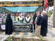 در مسیر عشق و عزاداری؛ موکب «سیدالشهدا» بیارجمند در خدمت عزاداران رهبر شهید