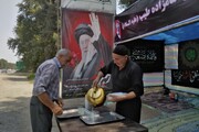 مواکب امامزادگان گلستان میزبان زائران «رهبر شهید»