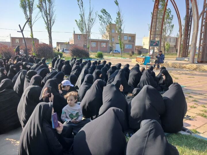 مراسم «جاماندگان وداع رهبر شهید انقلاب» در شهر آبی بیگلو برگزار شد