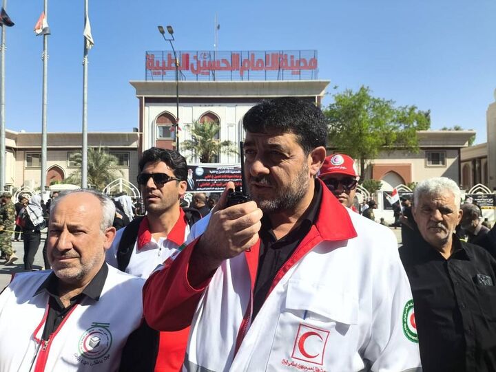 هلال‌احمر با آمادگی کامل پوشش امدادی مراسم تشییع رهبر شهید در عراق را بر عهده دارد