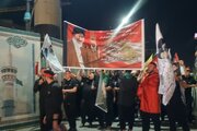 عزاداری شیعیان لبنان در سوگ رهبر شهید در مشهد