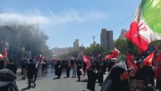 چشم انتظاری مردم ایران برای قائدشهید امت در خیابان‌های مشهدالرضا