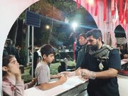 خدمت‌رسانی موکب انصارالحسین (ع) چرام در مشهد؛ از چای و شربت تا غذای گرم برای بدرقه‌کنندگان قائد شهید
