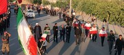 جاماندگان از تشییع پیکر رهبر شهید در میلاجرد گرد هم آمدند