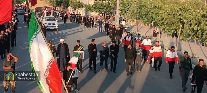 جاماندگان از تشییع پیکر رهبر شهید در میلاجرد گرد هم آمدند