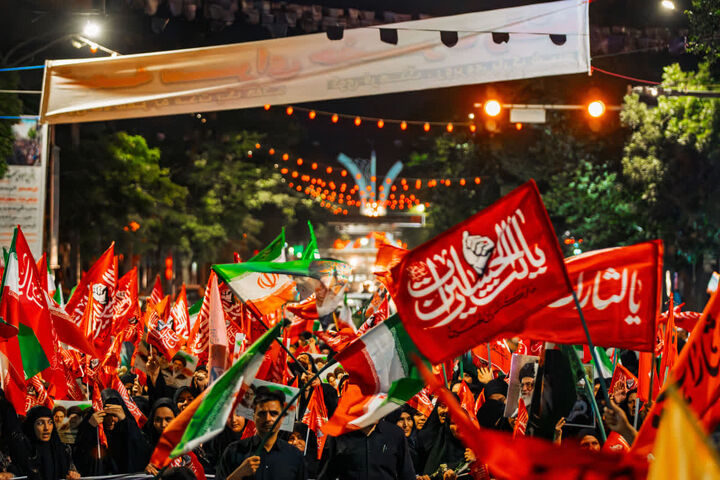دسته عزاداری و خونخواهی امام شهید در زنجان