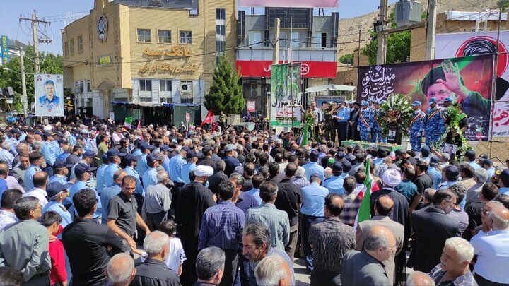 تشییع باشکوه دو شهید ارتش در فارس؛ سپیدان و کامفیروز در سوگ فرزندان آسمانی خود نشستند