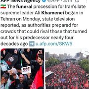 روایت رسانه‌های فرانسوی از مراسم تشییع پیکر رهبر شهید