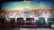 «بدرقه تا بهشت» بر دیوار میدان امام حسین(ع) شیراز نقش بست