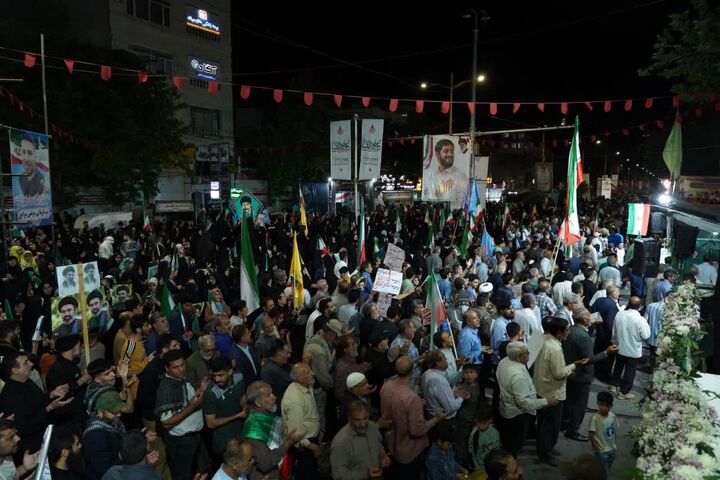 شور حسینی خونخواهان خرم‌آبادی امام شهید در سنگر خیابان