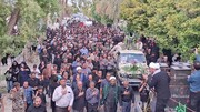 بدرقه شهید ابوالفضل ملایی تا بهشت / عنبرآباد تمام قد ایستاد