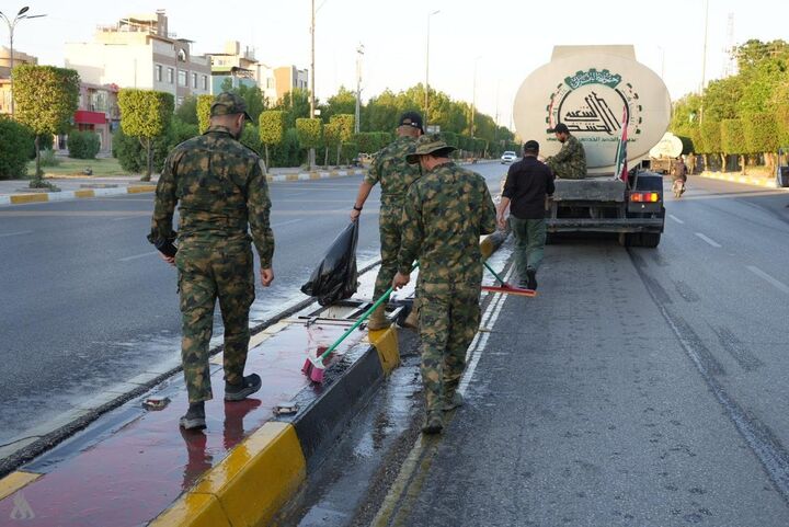 آغاز اجرای طرح خدماتی حشد شعبی برای خدمت‌رسانی به زائران اربعین حسینی
