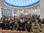 مراسم گرامیداشت یاد و خاطره رهبر شهید در مسجد جامع شهرستان بانه