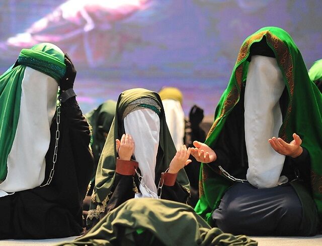 روایت هنری رنج‌های آل‌الله در سوگ‌نمایش «خرابه هنوز ادامه دارد»/طنین سنج و دمام در سوگ عاشورایی محله زرکی