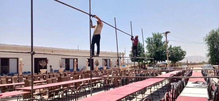 آماده‌سازی موکب صاحب الزمان(عج) کوهدشت برای میزبانی از زائرین اربعین