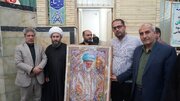 تابلوفرش نفیس ابریشم با طرح «شهید امت» در خوی رونمایی شد