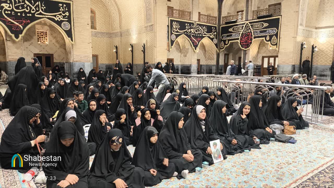 بچه‌های مسجدی «مقام امین» در محضر رضا(ع) را گرامی‌داشتند