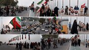 پیغام زنجیره انسانی مردم بندرعباس به دشمن آمریکایی