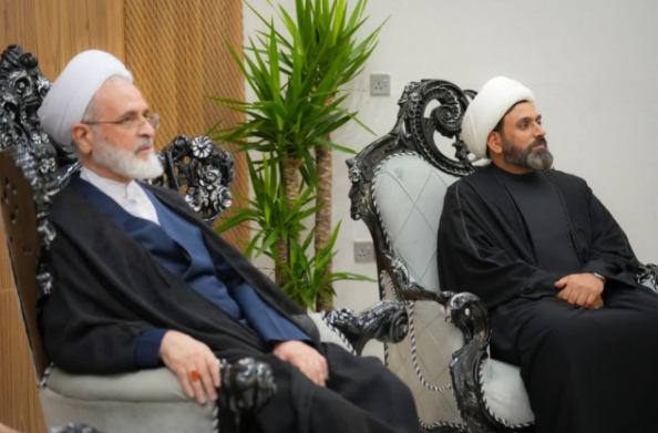 آیت‌الله اعرافی با پیام قدردانی از ملت و مراجع عظام عراق وارد نجف شد+ عکس