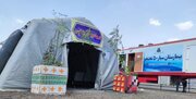 بیمارستان سیار ۵۰ تختخوابی در مرز باشماق مریوان آغاز به کار کرد
