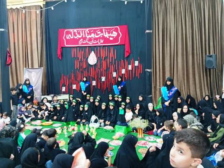 محفل قرآنی و آیین توسل به حضرت رقیه(س) با محوریت دختران مسجدی در جهرم