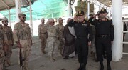 بازدید رئیس قرارگاه اربعین فراجا از مرز خسروی