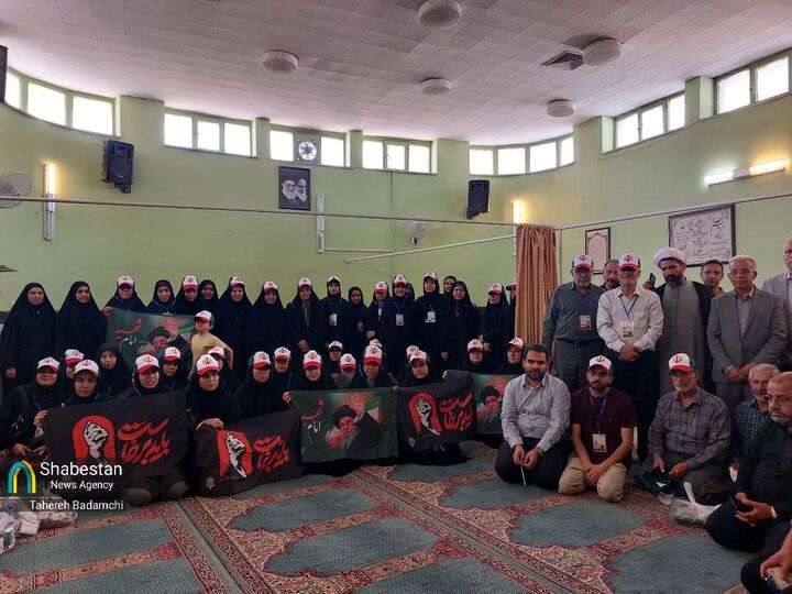 آئین بدرقه کاروان بهداشت و درمان کرمان برای خدمت به زوار اربعین در مشایه