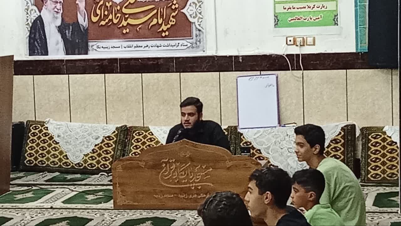 مسجد، کانون نشاط؛ پاتوق تابستانی نوجوانان نکایی در زینبیه