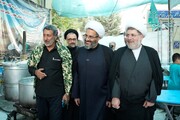بازدید معاون فرهنگی اجتماعی سازمان اوقاف و امورخیریه ازموکب حضرت سیدالشهدا (ع) در کرمانشاه