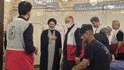 بازدید مسئولان حج و زیارت از مرکز پزشکی هلال‌احمر در نجف