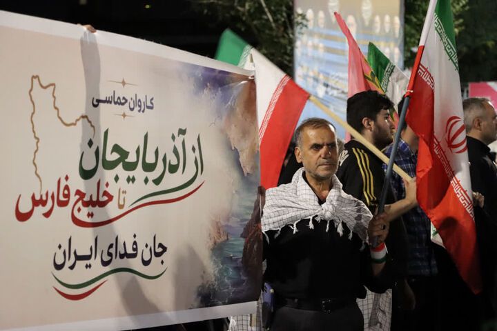 کاروان جان‌فدایان آذربایجان راهی خلیج فارس شد