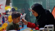 فعالیت امدادگران هلال احمر در مرز تمرچین