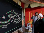 نماینده ولی‌فقیه در استان و امام جمعه کرمان از آثار هنرمندان چهارمین سوگواره ملی سرو سرخ بازدید کرد