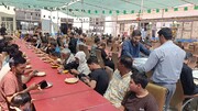 هشتمین روز خدمت‌رسانی بچه‌های مسجد صاحب‌الزمان(عج) کوهدشت به زائران اربعین