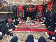 ختم قرآن و یادبود شهید حبیب فیضی در موکب قرارگاه فرهنگی هنری امام جعفر صادق(ع)
