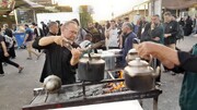 شکوه خادمی موکب شهدای باروق در عمود ۲۲۲