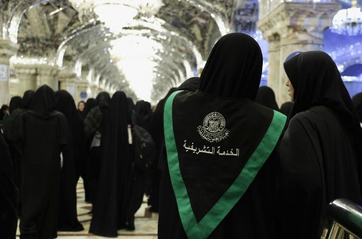 مشارکت ۷۰۰ بانوی خادم افتخاری آستان مقدس علوی در طرح خدماتی اربعین