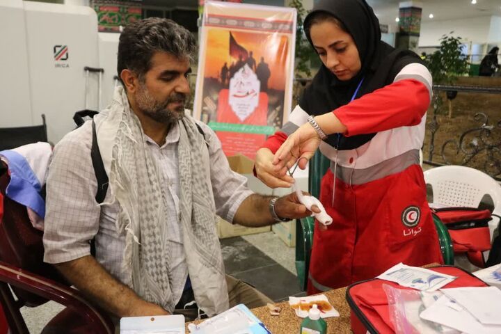 خدمت‌رسانی هلال احمر آذربایجان‌شرقی به زائران اربعین در کربلا