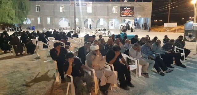 بازدید مدیر ستاد کانون‌های فرهنگی هنری مساجد هرمزگان از موکب شهید امام خامنه‌ای روستای چهواز