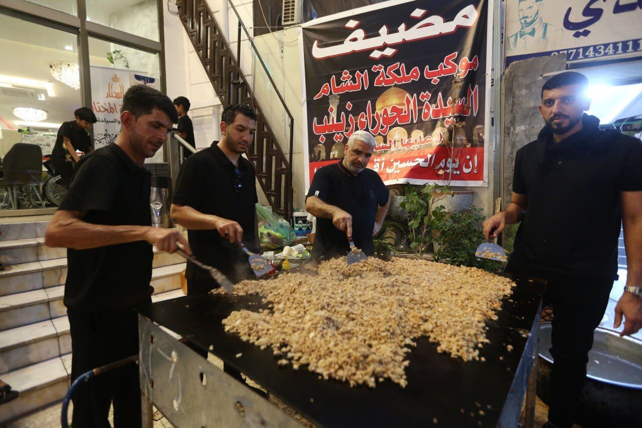 از قطیف تا کربلا؛ موکب عربستانی «ملکة الشام» با طعم غذاهای سنتی