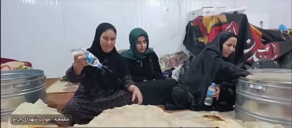 ۱۱ سال خدمت بی‌وقفه؛ موکب شهدای چرام در عمود ۲۵۳ شلمچه میزبان زائران اربعین