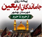 پیاده روی جاماندگان اربعین شهرستان بهشهر برگزار می شود