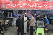 همدان؛ دروازه‌ی ورود زائران به سوی کربلا؛ خیزش عظیم خدمتگزاران اربعین در کریدور اصلی تردد
