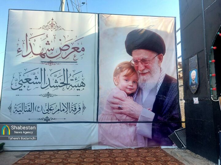 فضای حماسی موکب حشدالشعبی با پخش نوای مداحان ایرانی
